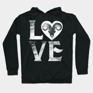 Love Heart Aries Personality Horoscope Zodiac April Hoodie